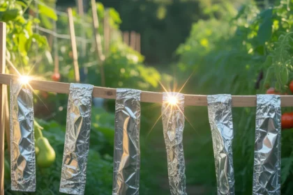 Folia aluminiowa jako skuteczna metoda odstraszania szczurów z ogrodu – błyszczące paski na ogrodzeniu