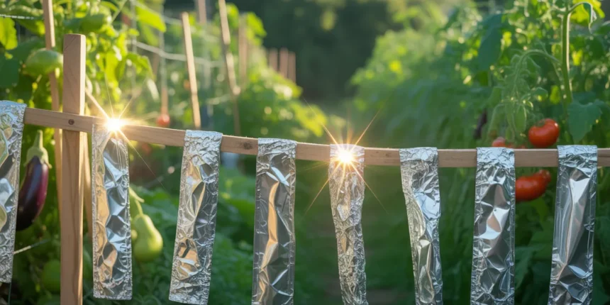 Folia aluminiowa jako skuteczna metoda odstraszania szczurów z ogrodu – błyszczące paski na ogrodzeniu