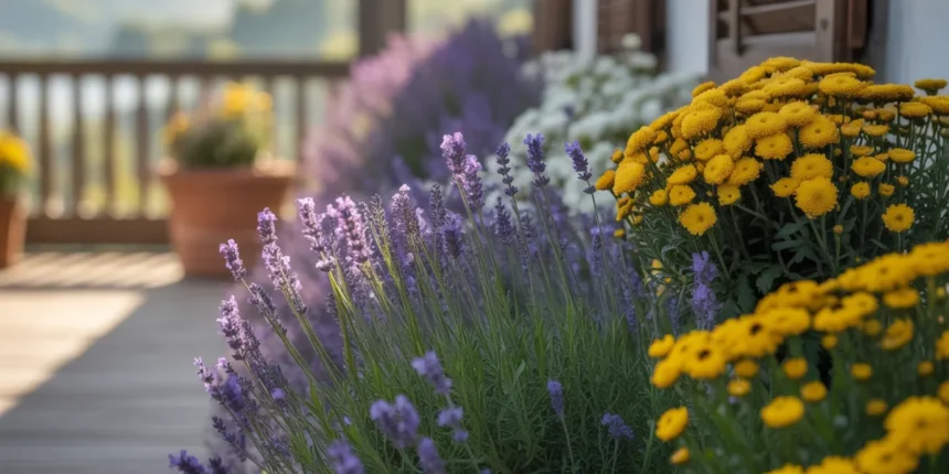 Kwiaty odstraszające kleszcze w ogrodzie – lawenda, wrotycz i chryzantemy jako naturalna ochrona